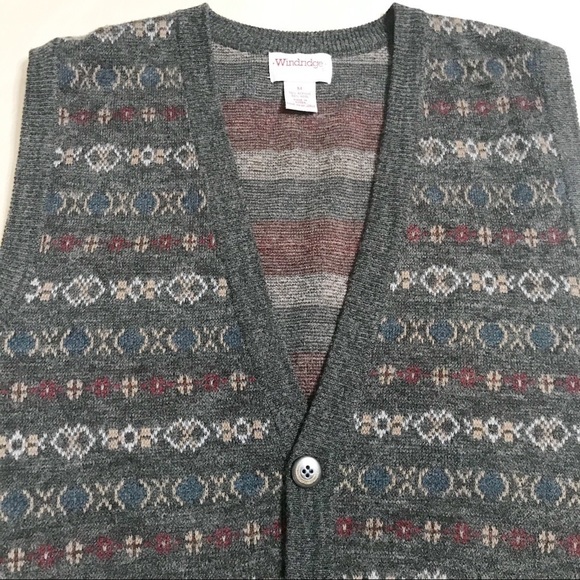 Vintage grandpa sweater vest sz Medium - Picture 2 of 10